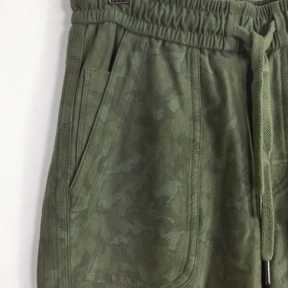 Athleta Womens Farallon Printed Jogger Camo Pants Sage Green 0